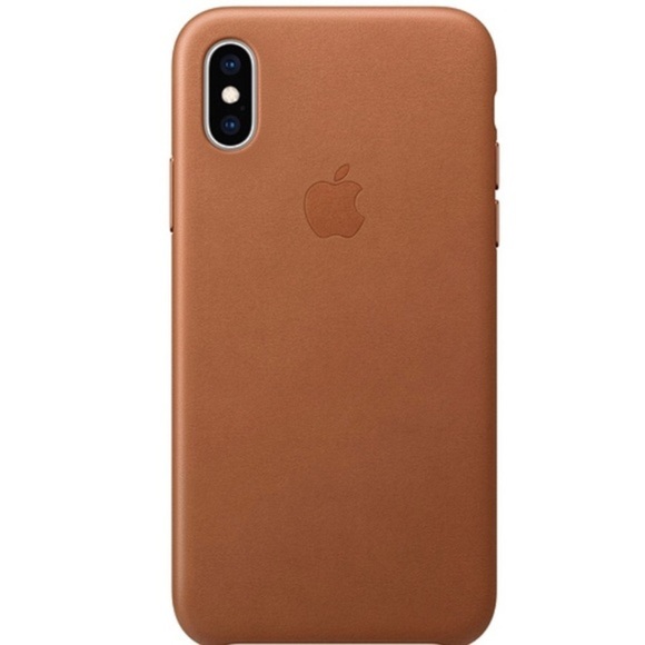 Apple Official Leather Case Saddle Brown for iPhone Xs‎ Max new in box - Picture 1 of 9